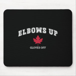 Mousepad Cotovelos Acima Luvas Fora Diversão Hóquei Bandeir