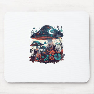 Mousepad Cottagecore e Feira de Cogumelos Goblincore Estéti
