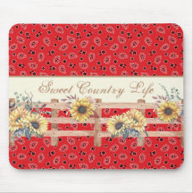 Country Sunflower em Bandana Impressão Personaliza