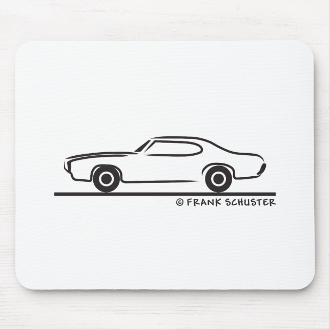Mousepad Coupe GTO Pontiac 1969 (Frente)