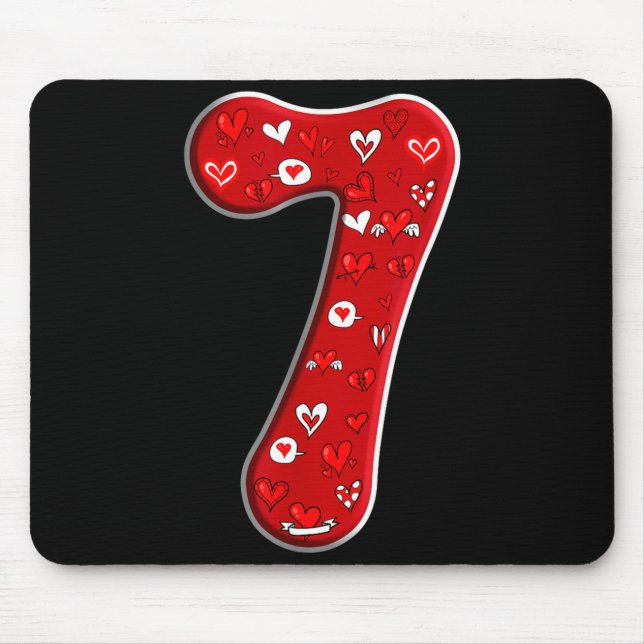 Mousepad Couple Costume Duo 67 Meme Six Seven Number 7 Vale (Frente)