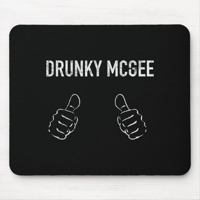Mousepad Couple St Patricks Day Shirts Men Women Im Drunky  (Frente)