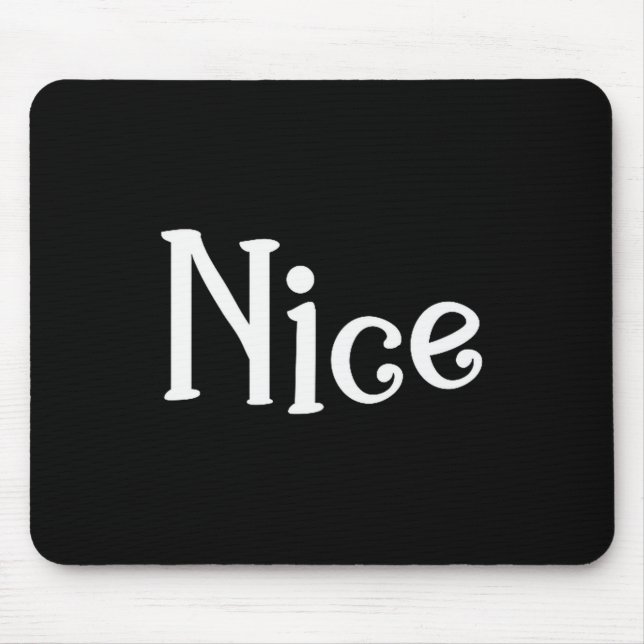 Mousepad Couples Christmas Naughty Nice Matching Holiday Ma (Frente)