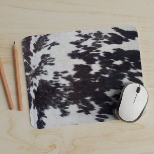 Mousepad Couro cru natural do couro do falso da vaca de