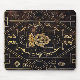 Mousepad Couro e Dourado