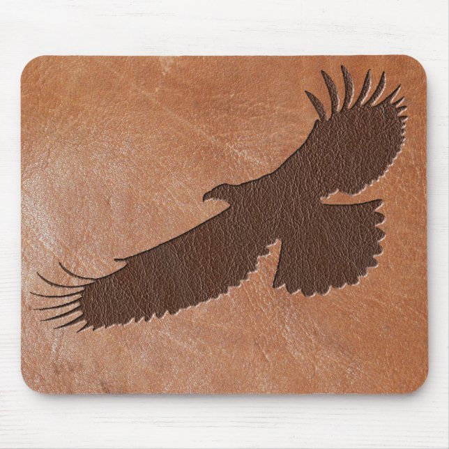 Mousepad Couro gravado de Eagle (Frente)