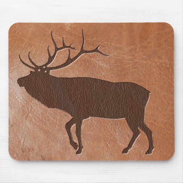 Mousepad Couro gravado dos alces (Frente)