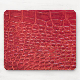 Mousepad Couro-jacaré vermelho-escura