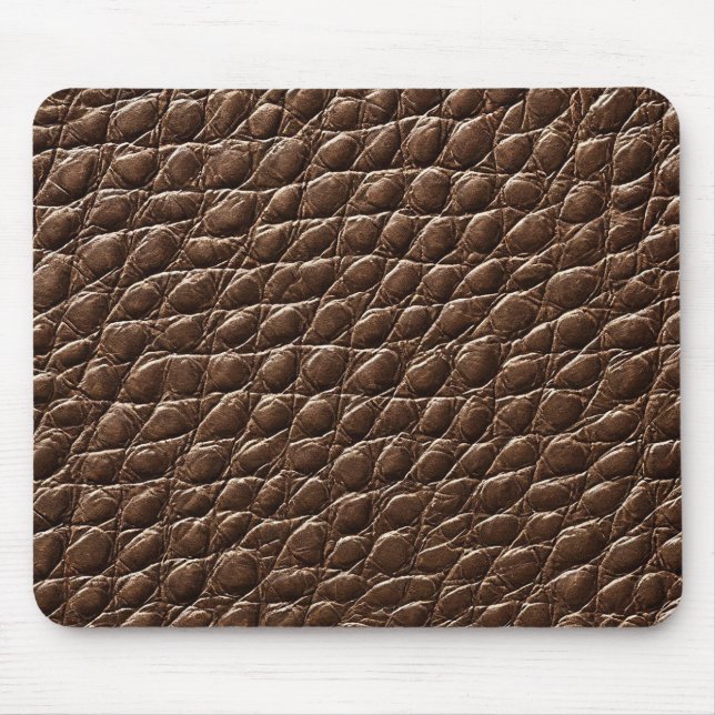 Mousepad 🖤 Couro Marrom Forte Sofá de Escritório Moderno � (Frente)