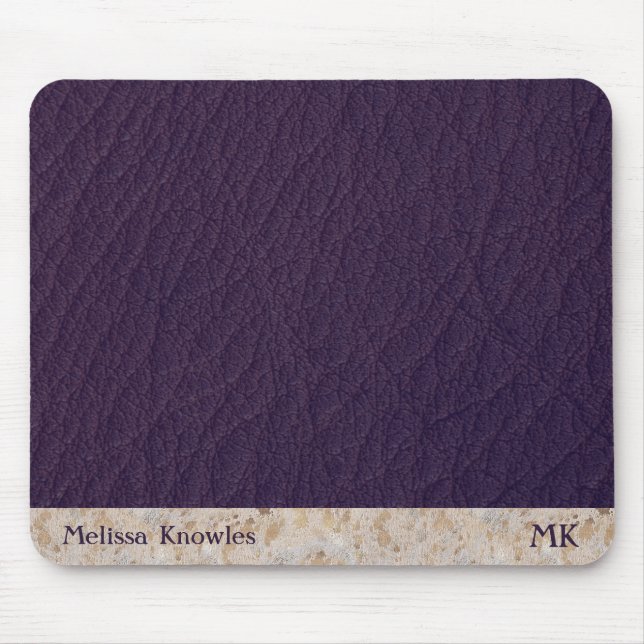 Mousepad Couro Roxo (Frente)