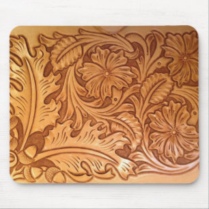 Mousepad Couro utilizado ferramentas rústico do país