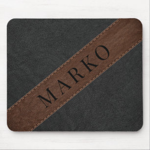 Mousepad Couros e peles, pretos e castanhos, de massa