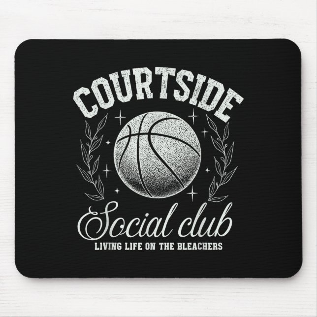 Mousepad Courtside Social Club Basketball Bleachers Life Qu (Frente)