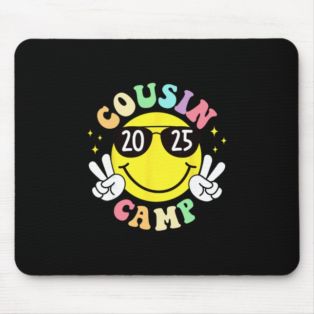 Mousepad Cousin Camp 2025 Camping Campfire Summer Vacation  (Frente)