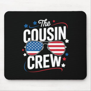 Mousepad Cousin Crew 4 de julho Matando Família Patriótica