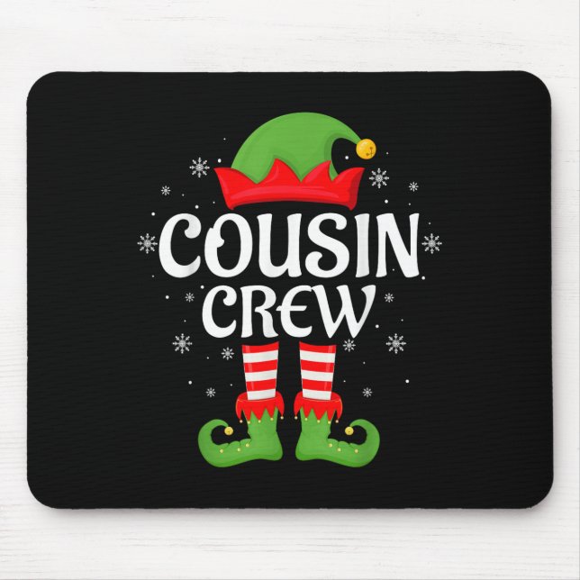 Mousepad Cousin Crew Elf Xmas Correspondente à Família Elf  (Frente)