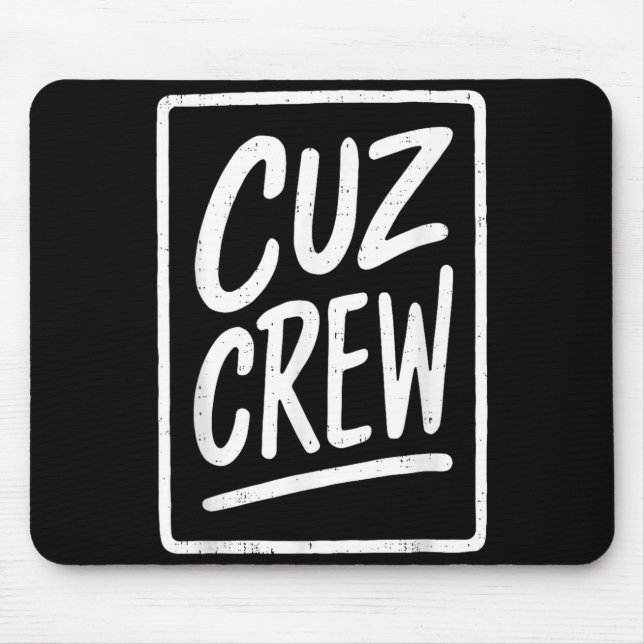 Mousepad Cousin Crew Family Matching Funny Cousin Squad Tee (Frente)