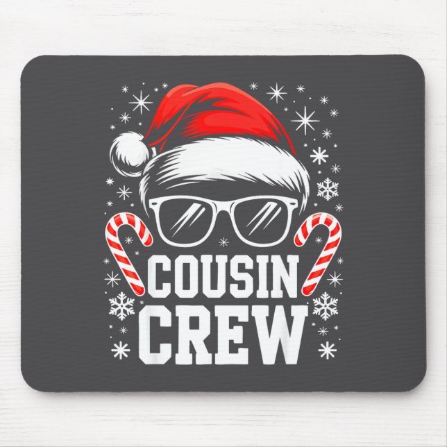 Mousepad Cousin Crew Shirt Adults Kids Matching Christmas G (Frente)