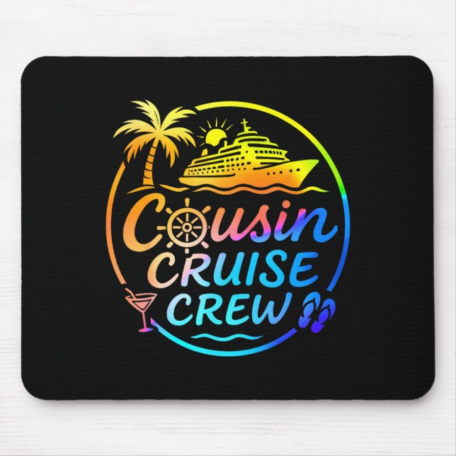 Mousepad Cousin Cruise Crew Trocal Summer Vacation Matching (Frente)