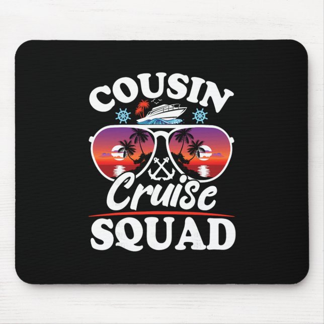 Mousepad Cousin Cruise Squad 2025 Cruise Ship Party Group V (Frente)