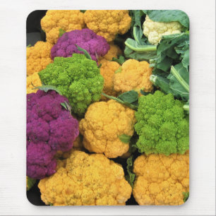 Mousepad Couve-flor Colorida, Decoração do outono