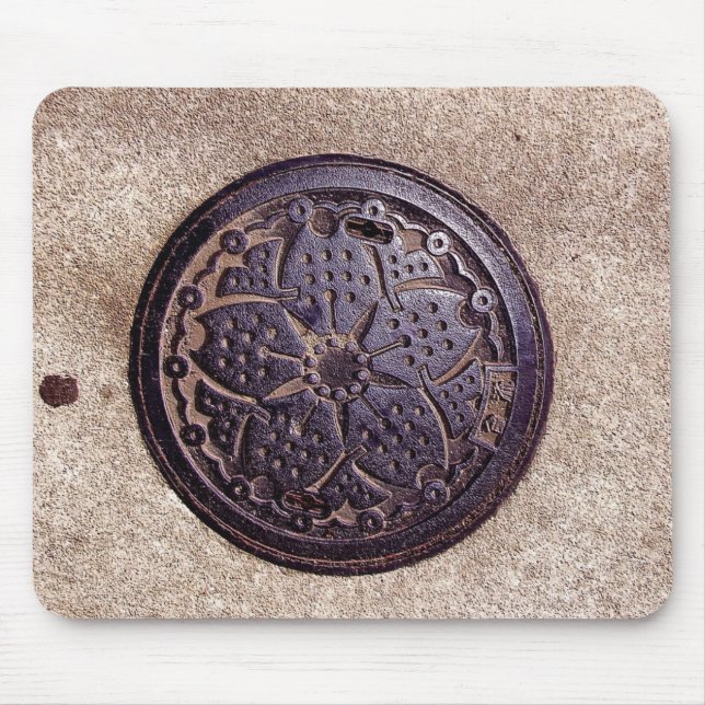 Mousepad covr japonês da utilidade da flor (Frente)