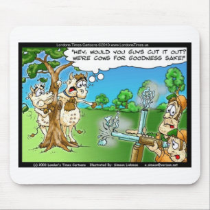 Mousepad Cow Hunting Season Funny Tees Mugs Cards & Gifts