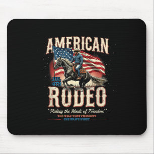 Mousepad Cowboy 4 de Julho Western Americano Rodeio País