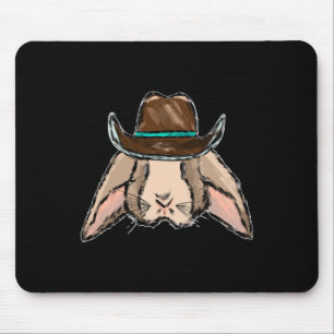 Mousepad Cowboy Páscoa Bunny Cowboy Horrível Ocidental