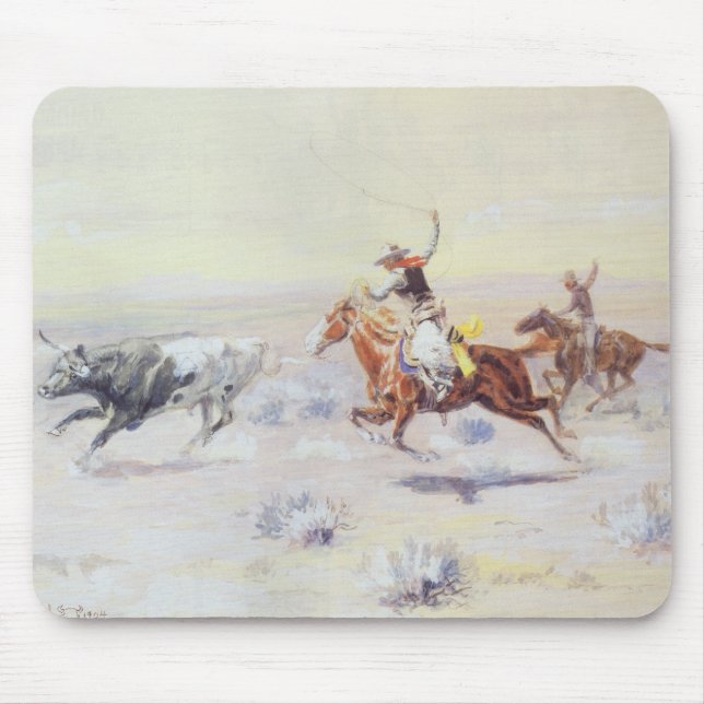 Mousepad Cowboys do Triângulo Bar por CM Russell (Frente)