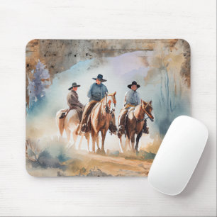 Mousepad Cowboys on Horses