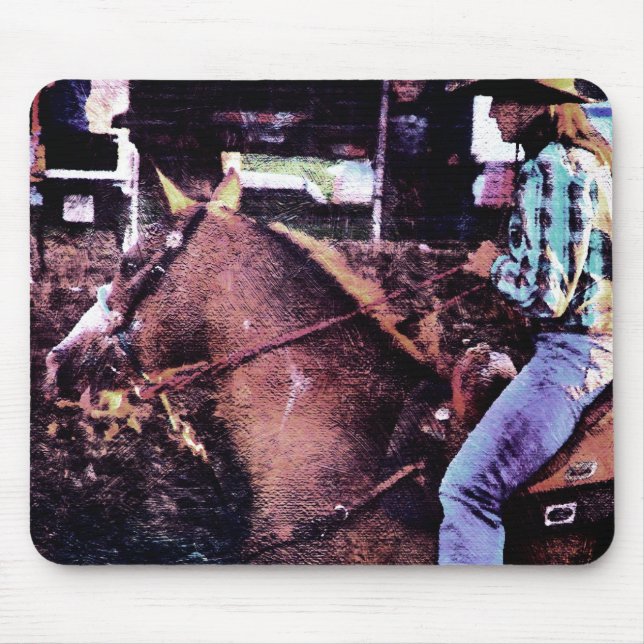 Mousepad Cowgirl e Horse (Frente)
