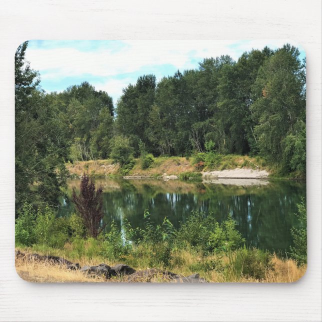 Mousepad Cowlitz River, Castle Rock, Washington (Frente)