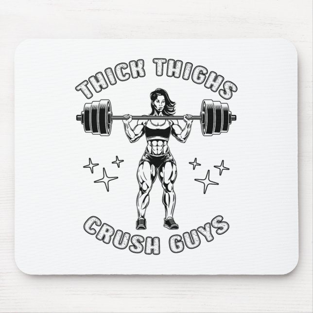 Mousepad Coxas grossas Caras Esmagadas Engraçadas Engraçada (Frente)