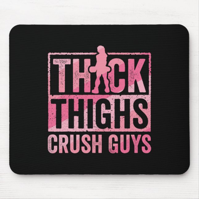 Mousepad Coxas grossas Caras Esmagadas Engraçadas Engraçada (Frente)