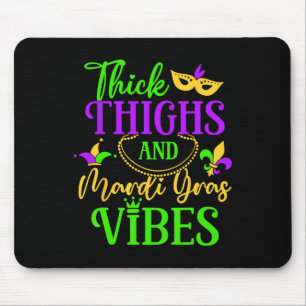 Mousepad Coxas Grossas Vibes de Mardi Gras Festa de Nova Or