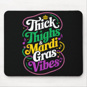 Mousepad Coxas grossas vibes de mardi gras fleur de lis mar
