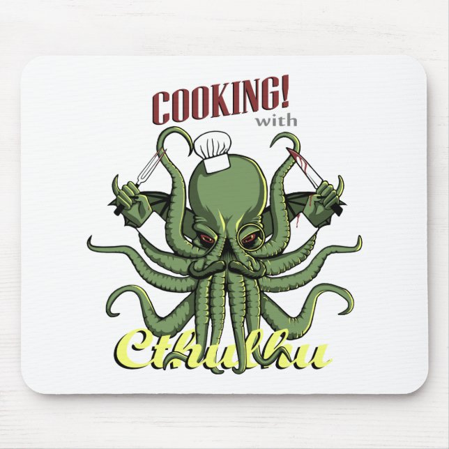 Mousepad Cozimento com Cthulhu (Frente)
