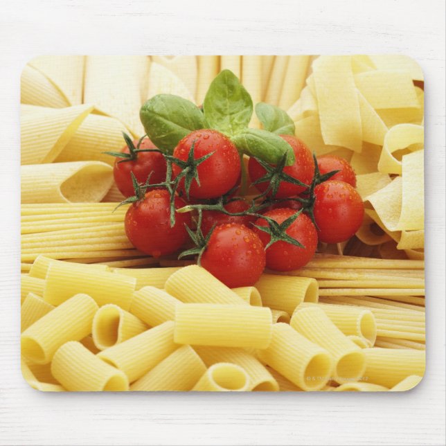 Mousepad cozinha italiana. Massas e tomates. (Frente)