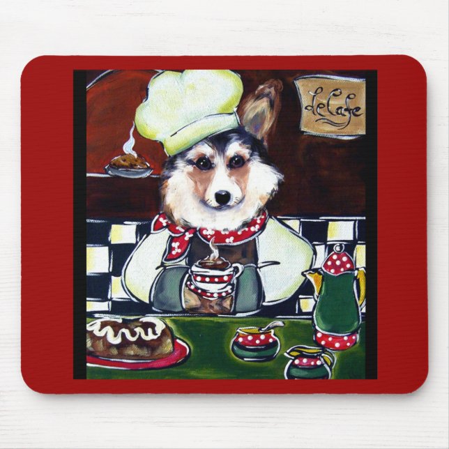 Mousepad Cozinheiro Corgi (Frente)