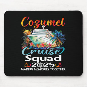 Mousepad Cozumel Cruise Squad 2025 Família Amiga Cozumel Cr