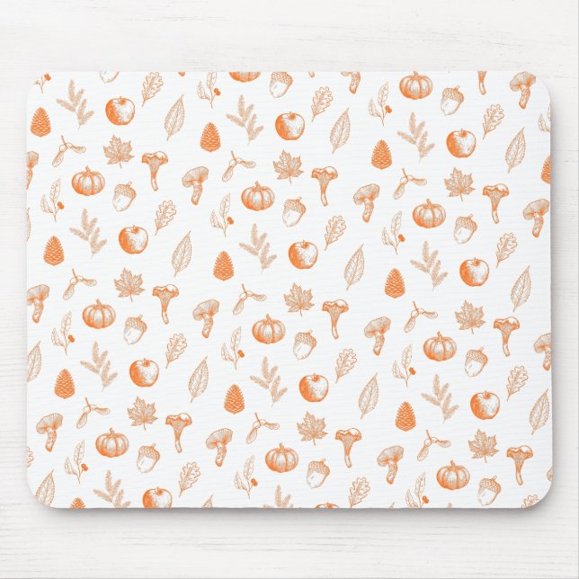 Mousepad Cozy Autumn Pattern (Frente)
