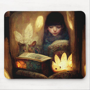 Mousepad Cozy Fairy Book Nook