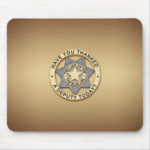 Mousepad Crachá-adjunto da Linha Azul-fina
