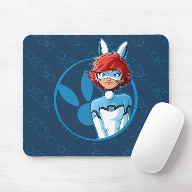 Mousepad Crachá Azul Bunnyx (Com mouse)