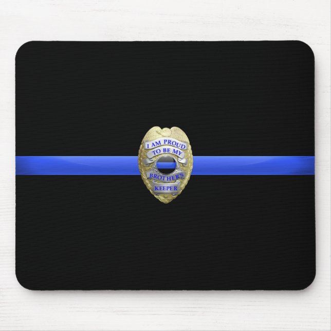 Mousepad Crachá da Polícia de Guarda Irmãos (Frente)