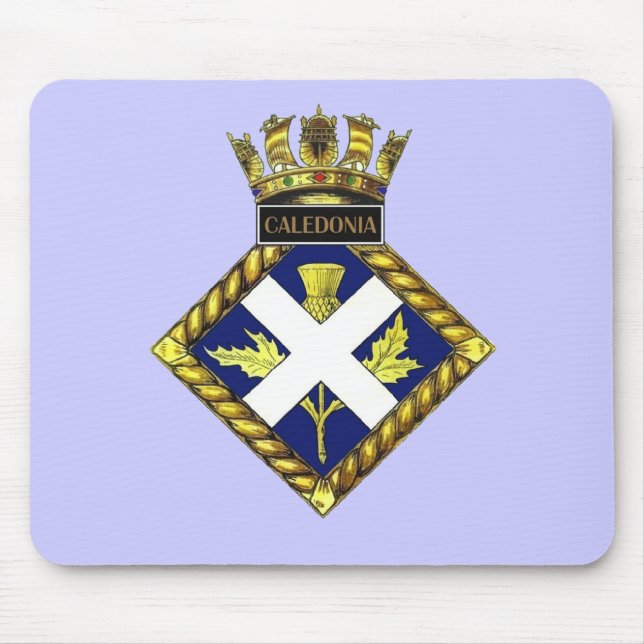 Mousepad Crachá de HMS Caledonia (Frente)