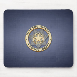 Mousepad Crachá fino de linha azul