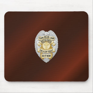 Mousepad Crachá fino de linha azul