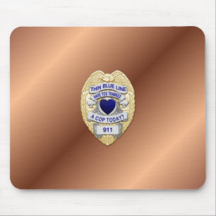 Mousepad Crachá fino de linha azul